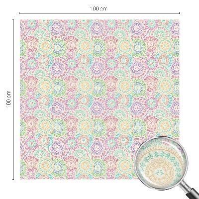 Privacy window film Colorful mandalas