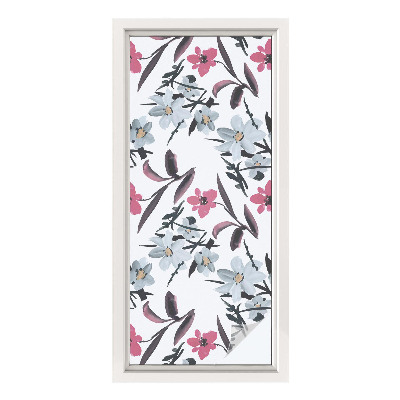 Colored window film stained glass Floral pattern