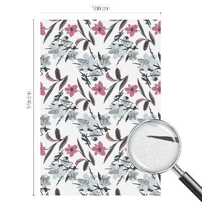 Colored window film stained glass Floral pattern