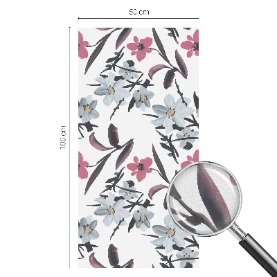 Colored window film stained glass Floral pattern