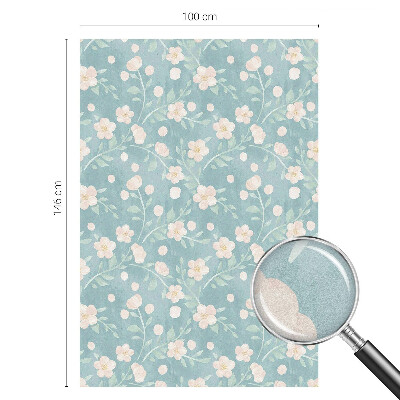 Patterned window film Pastel flowers