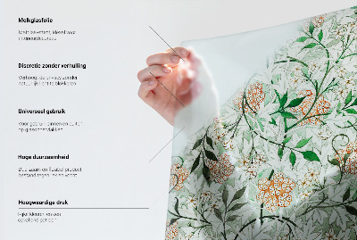 Patterned window film Pastel flowers