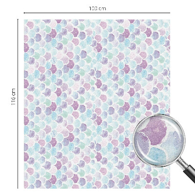 Opaque window film stained glass style Pastel dots