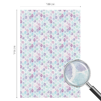 Opaque window film stained glass style Pastel dots