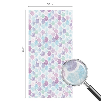 Opaque window film stained glass style Pastel dots