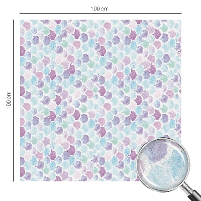 Opaque window film stained glass style Pastel dots