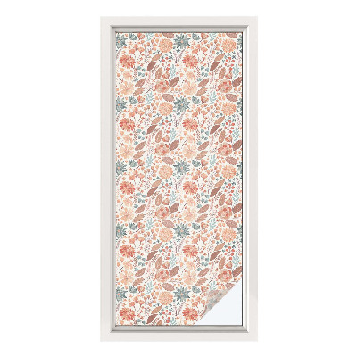 Colored window film stained glass Floral arrangement
