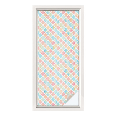 Patterned window film Colorful watercolors