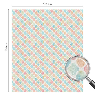 Patterned window film Colorful watercolors