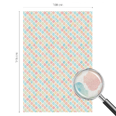Patterned window film Colorful watercolors