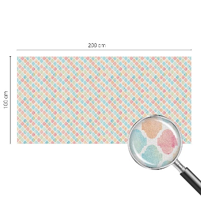 Patterned window film Colorful watercolors