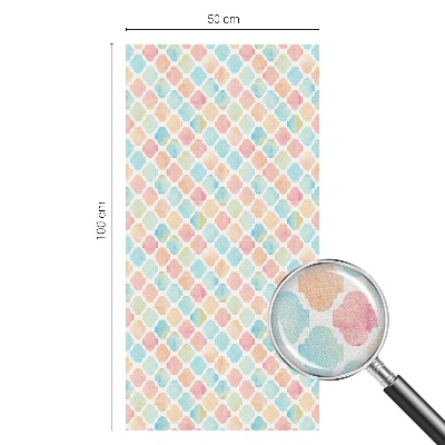 Patterned window film Colorful watercolors