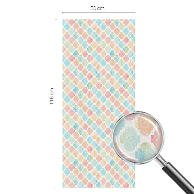 Patterned window film Colorful watercolors