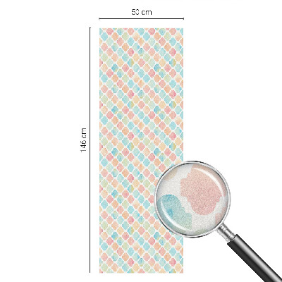 Patterned window film Colorful watercolors