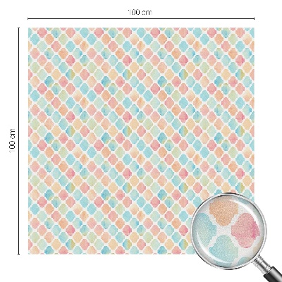 Patterned window film Colorful watercolors