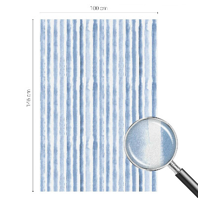 Opaque window film stained glass style Blue stripes