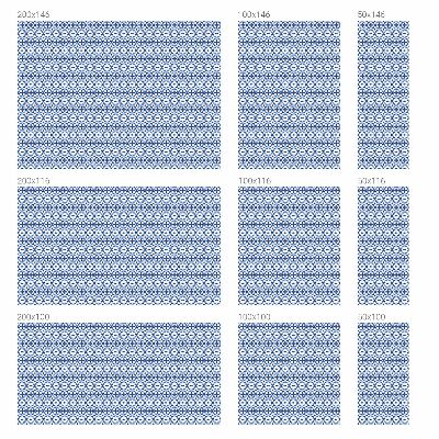 Opaque window film stained glass style Blue mosaic