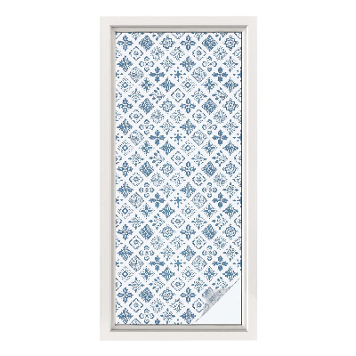 Privacy window film Floral ornament