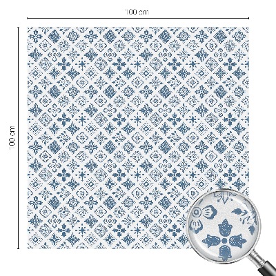 Privacy window film Floral ornament