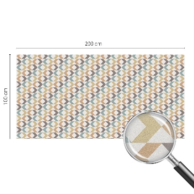 Colored window film stained glass Geometric rhombuses