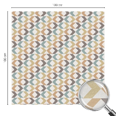 Colored window film stained glass Geometric rhombuses