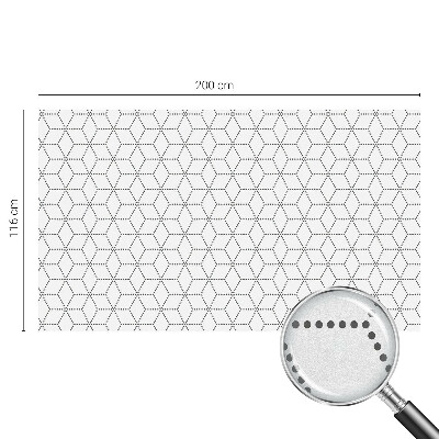 Frosted glass film stained glass effect Dotted rhombuses