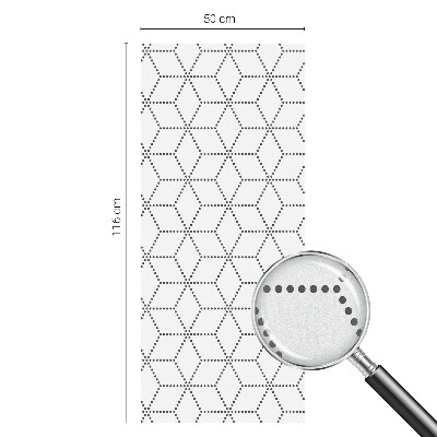 Frosted glass film stained glass effect Dotted rhombuses