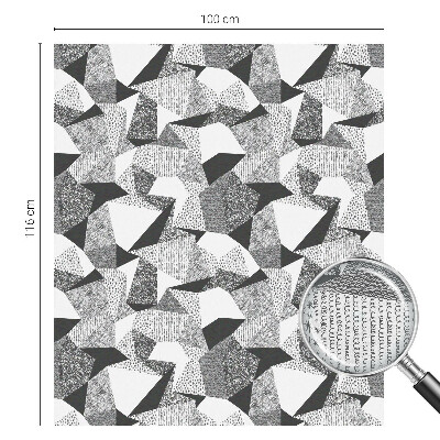 Opaque window film stained glass style Geometric figures