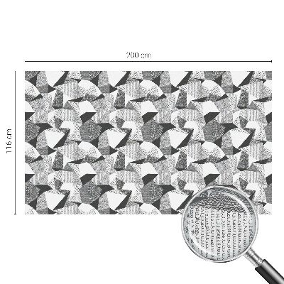 Opaque window film stained glass style Geometric figures