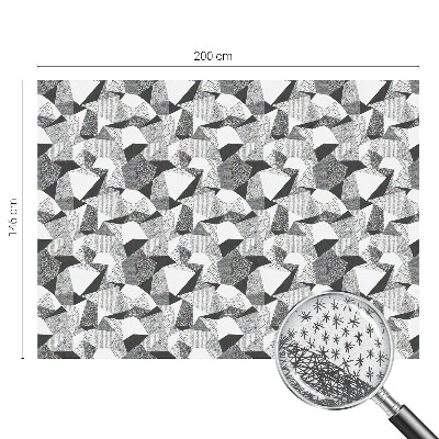 Opaque window film stained glass style Geometric figures