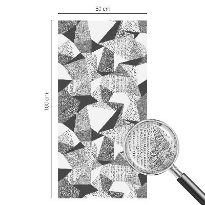 Opaque window film stained glass style Geometric figures