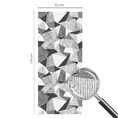 Opaque window film stained glass style Geometric figures