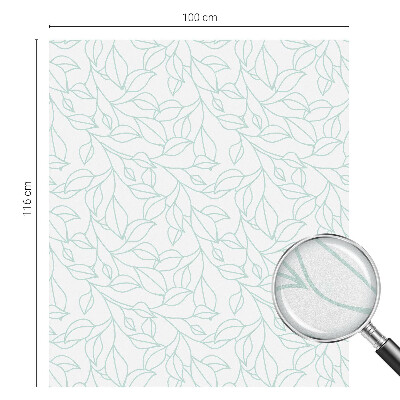 Privacy window film Delicate leaves