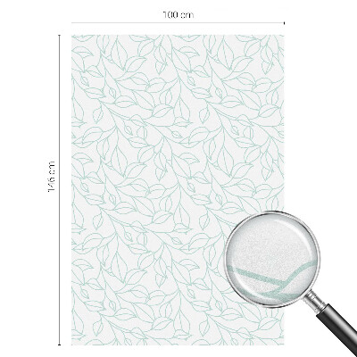 Privacy window film Delicate leaves