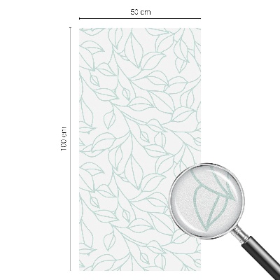 Privacy window film Delicate leaves