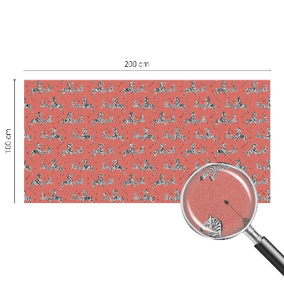 Privacy window film Zebra motif