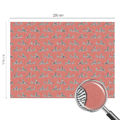 Privacy window film Zebra motif