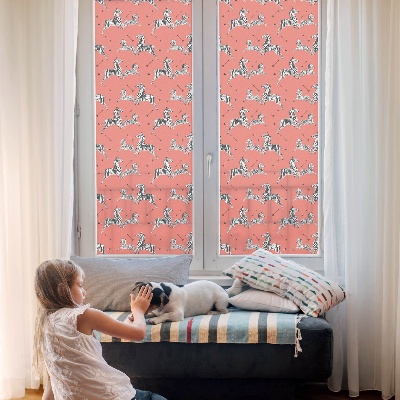 Privacy window film Zebra motif