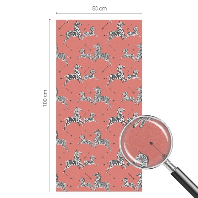 Privacy window film Zebra motif