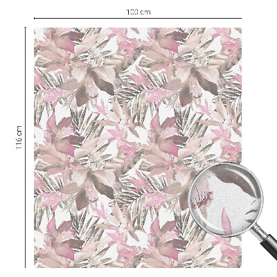 Patterned window film Pastel flowers