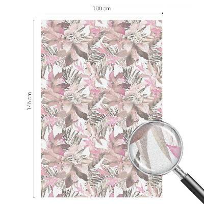 Patterned window film Pastel flowers