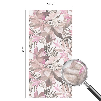 Patterned window film Pastel flowers