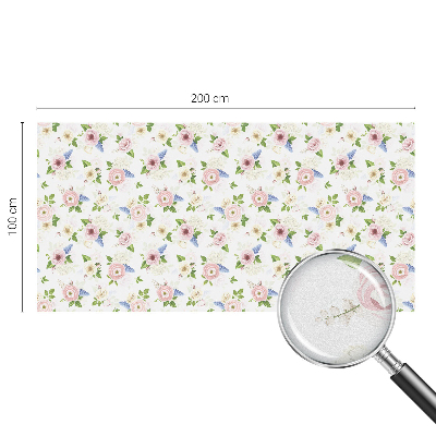 Colored window film stained glass Floral pattern