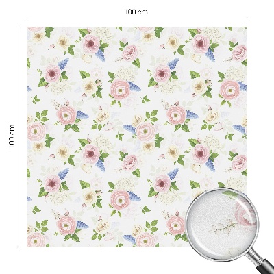 Colored window film stained glass Floral pattern