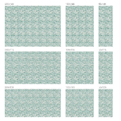 Opaque window film stained glass style Green wave