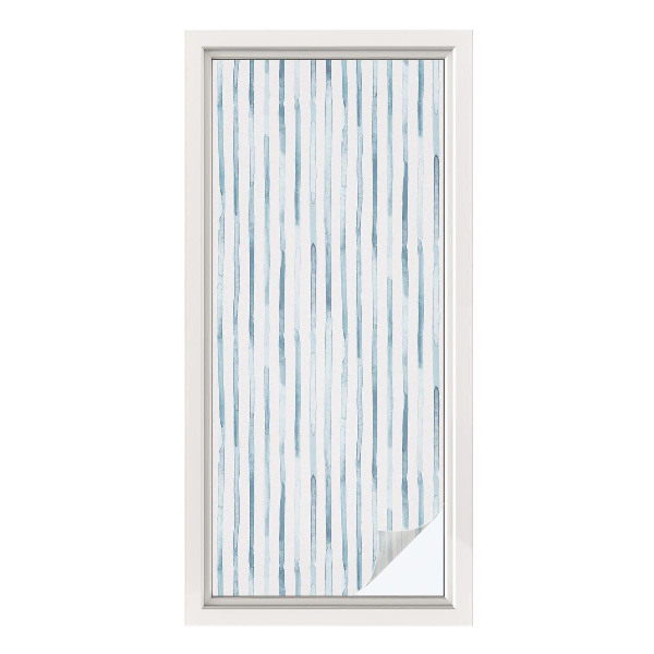 Frosted glass film stained glass effect Vertical stripes