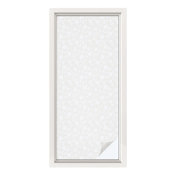 Patterned window film Floral pattern