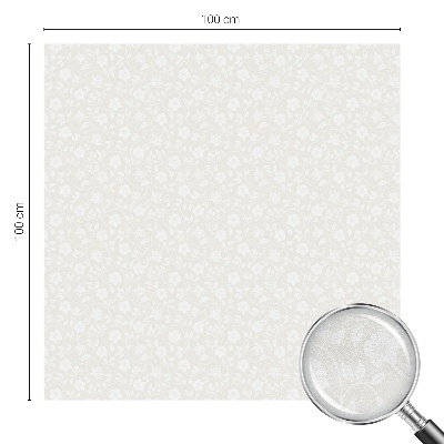 Patterned window film Floral pattern
