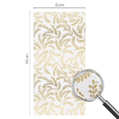 Opaque window film stained glass style Plant pattern