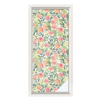 Frosted glass film stained glass effect Fruit pattern